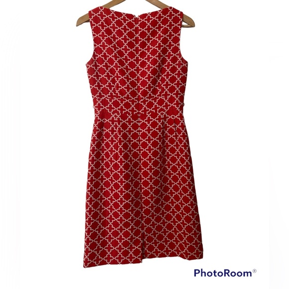 🥂Classy red coktail dress with Damas print size 2 - Picture 3 of 6